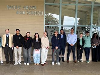 Photo of students and professionals preparing for Job Shadow program